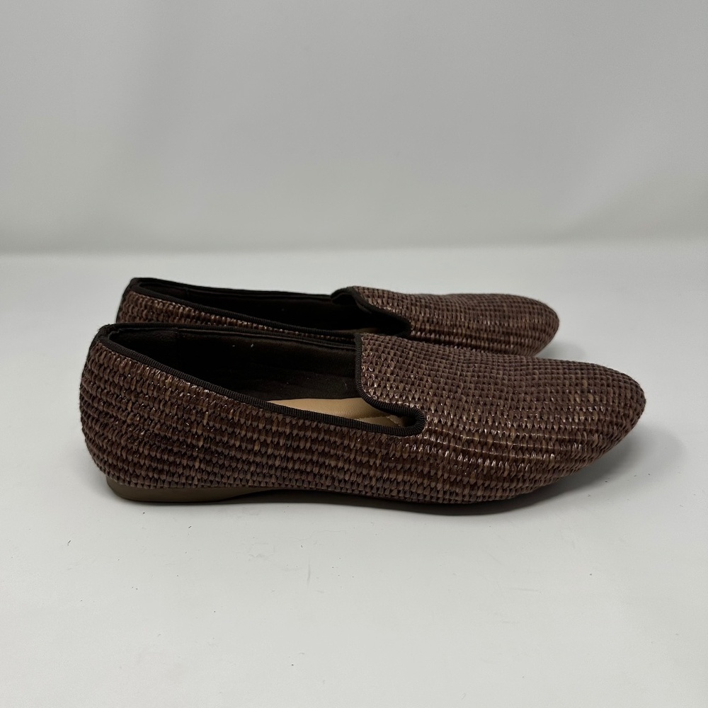 Birdies Brown Woven Loafers